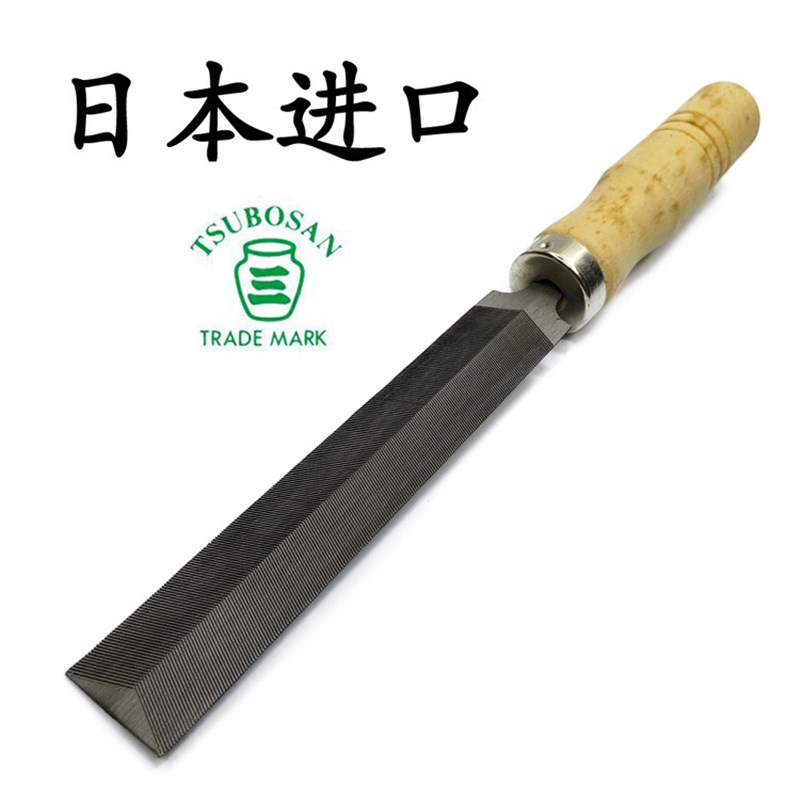 日本进口TSUBOSAN壶三锯锉刀菱形锉木工锯锉开刃链条挫刀错刀正品