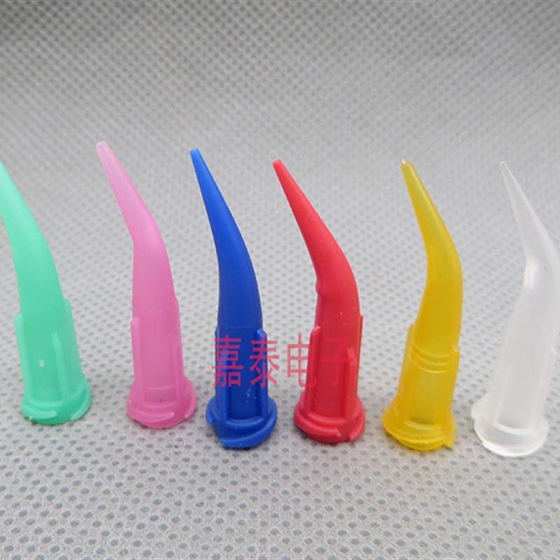 点胶针头TT全塑料斜式弯针头 点胶针管针嘴螺口针头 弯管针头包邮