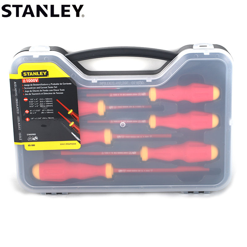 STANLEY/史丹利SD 6件套绝缘螺丝批套装 螺丝刀组合套装65-980-22