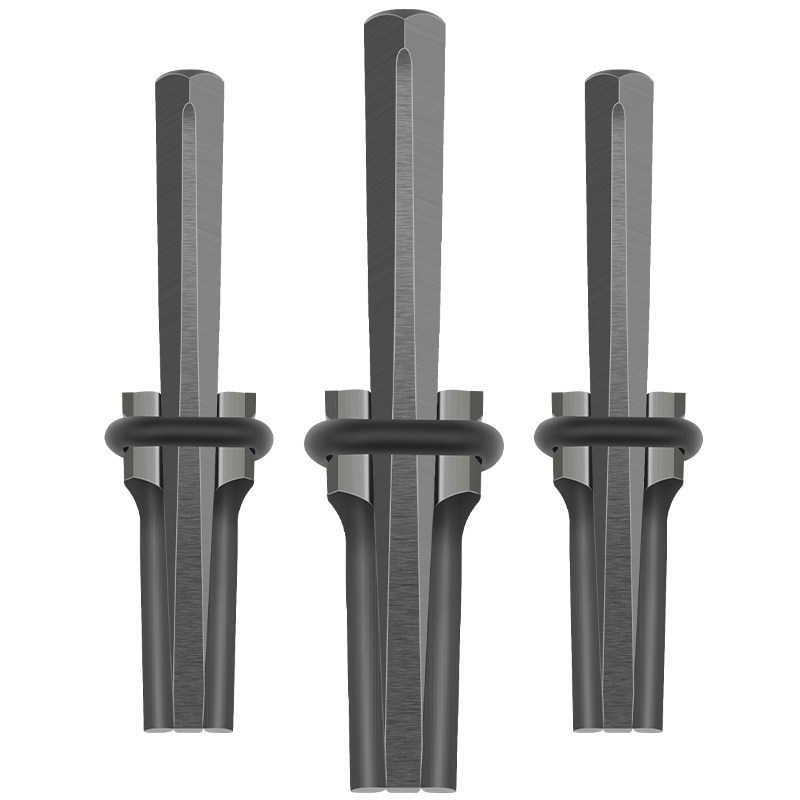 劈石器楔子电锤钻头开石神器破水泥地打石头石匠专用工具裂铁凿子图片