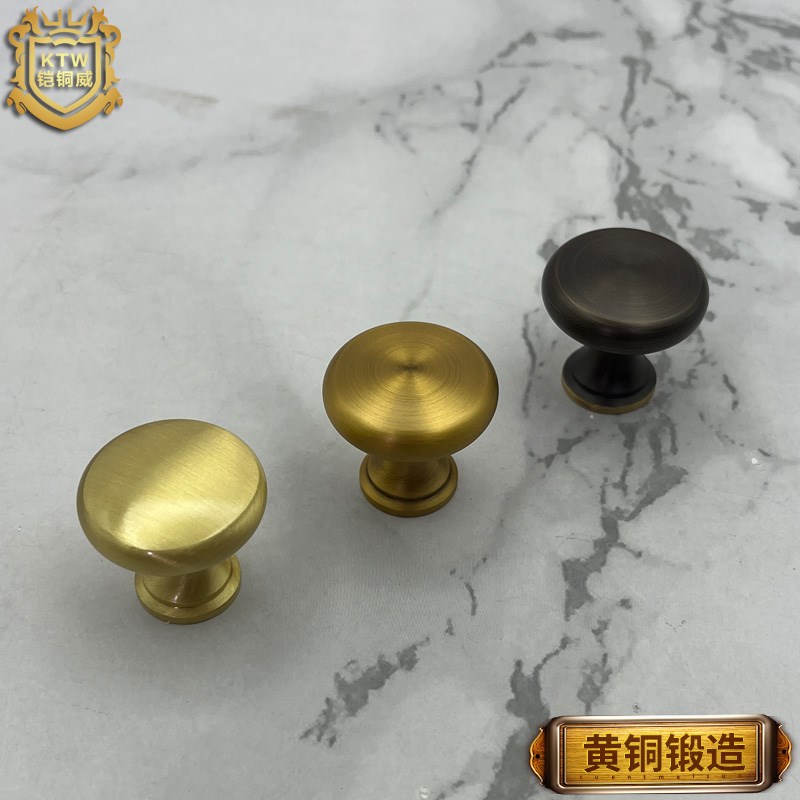 铜单孔欧式拉手黄铜家具衣橱柜铜拉手仿古雕花铜抽屉柜门把手