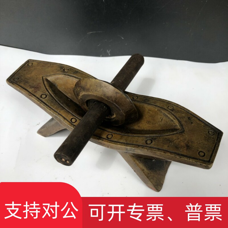 适用铜药碾子船摆件古代碾药机中医药店装饰工艺礼品摆饰摆设仿古