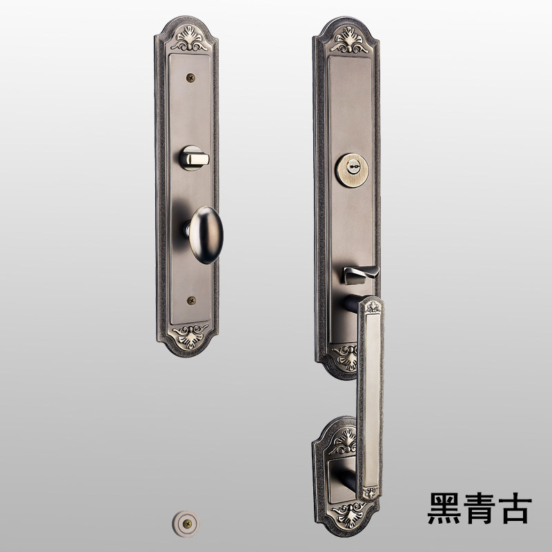 中式别墅大门锁双开入户对开门锁实木大门锁子母门通用型大锁外装