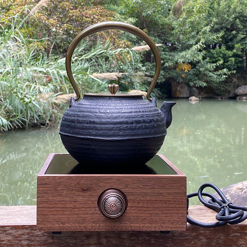 素壶套装复古铁壶茶具日式铸铁烧水壶电陶炉搭配茶炉组合家用茶具
