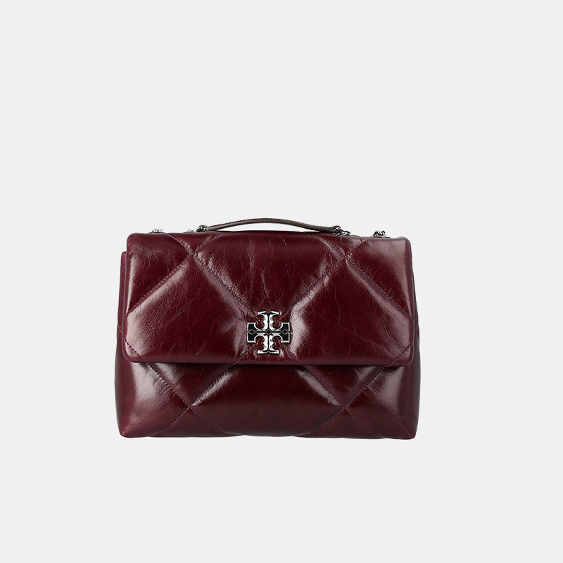 【Tory Burch/汤丽柏琦】KIRA马年限定港风链条包 TB酒红色婚包