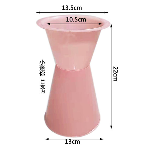 新款小箭桶网红迷你小号加高包花神器 花束内胆鲜花底座 塑料花桶