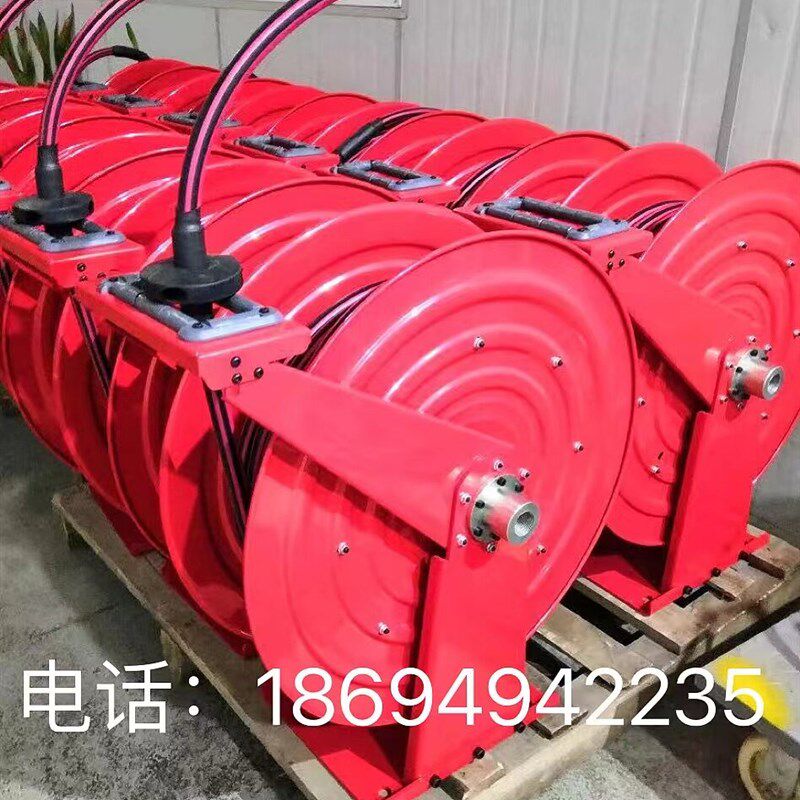 适用于食品冲洗卷盘卷管器自动伸缩卷盘工业弹簧卷盘管不锈钢碳钢