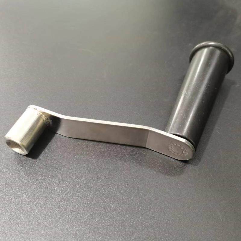 旗杆配件手摇把不锈钢金属手柄电动用方形空心手摇把旗杆钥匙