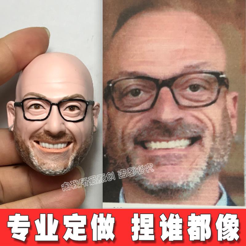 外国友人礼物定制软陶人偶定制泥人真人公仔L照片定做diy老外蜡像