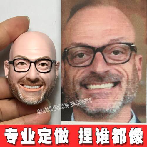 外国友人礼物定制软陶人偶定制泥人真人公仔L照片定做diy老外蜡像