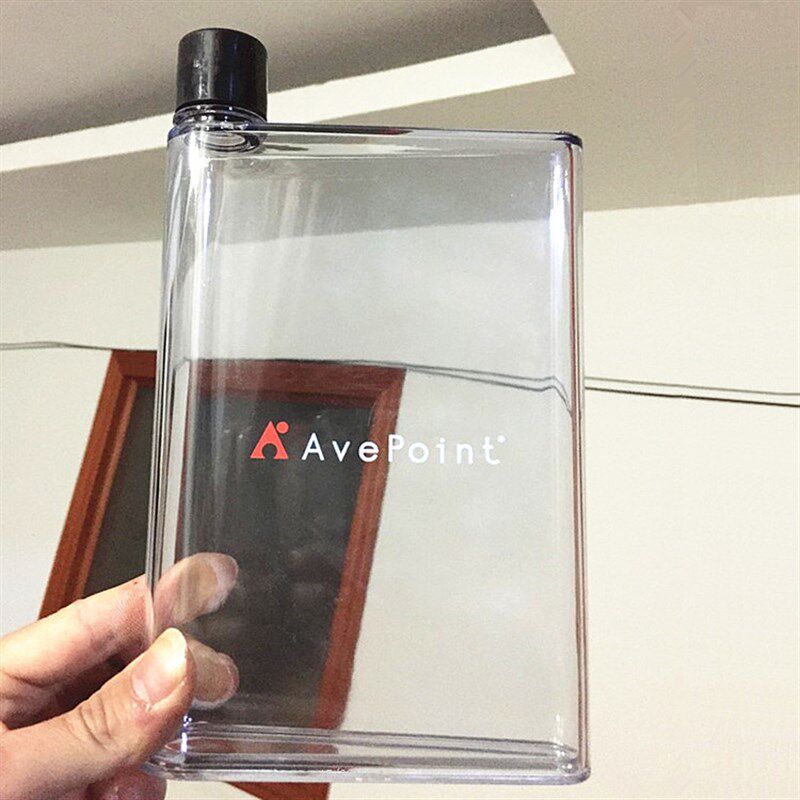 A5纸张杯子便携塑料水杯扁平纸片水壶A6防漏塑料学生bottle随手杯