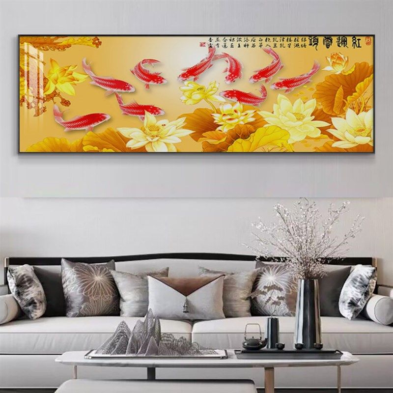 中式客厅装饰画牡丹花开富贵沙发背景墙壁画卧室挂画国画办公室画
