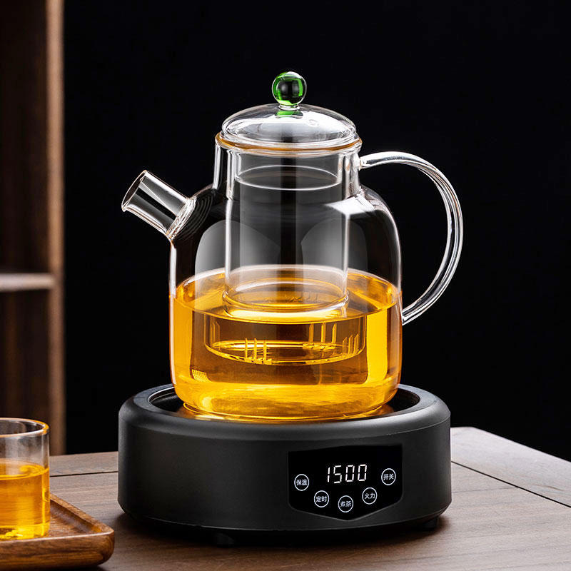 加厚全玻璃大容量养生壶电陶炉家用煮茶炉花茶煮茶烧水壶茶器套装