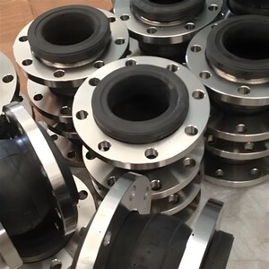 KXT型304不锈钢法兰软接头橡胶软连接法兰减震器管道避震喉软连接