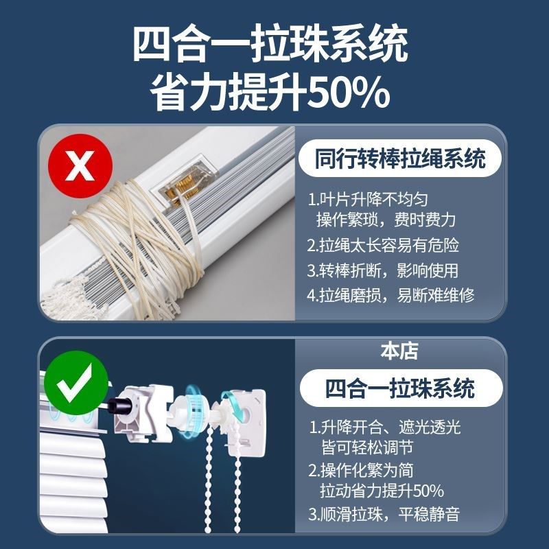 百叶窗帘遮光2025新款免打孔卫生间厨房遮阳遮挡卷拉式升降卷帘