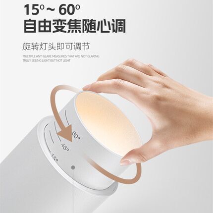变焦轨道射灯led明装可调焦氛围灯30W商用服装店铺COB二线滑轨灯7