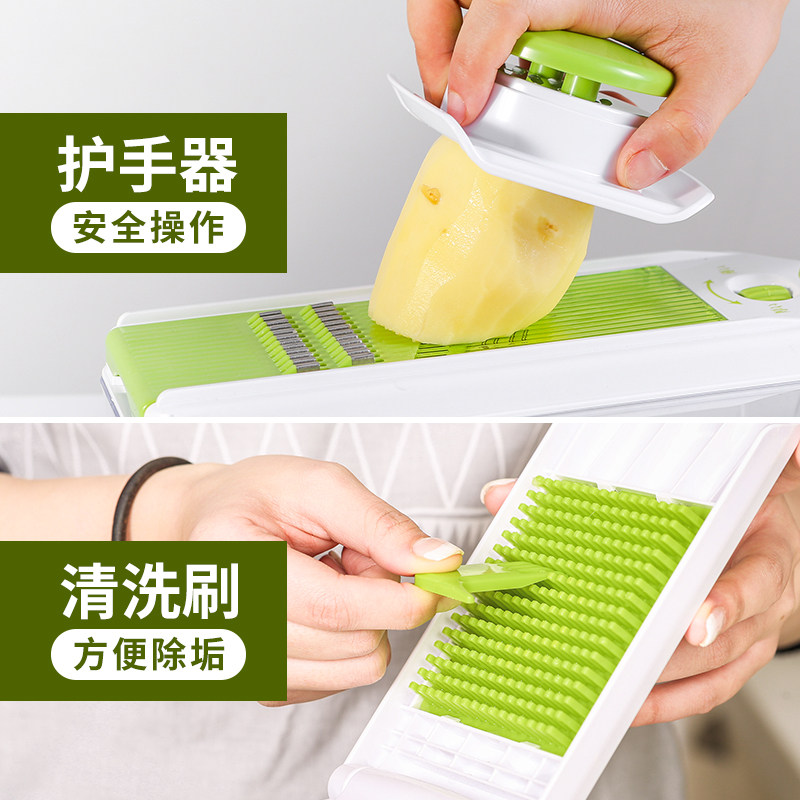 多功能厨房切菜神器家用土豆切丝刨丝擦子板水果切片机手动切丁器