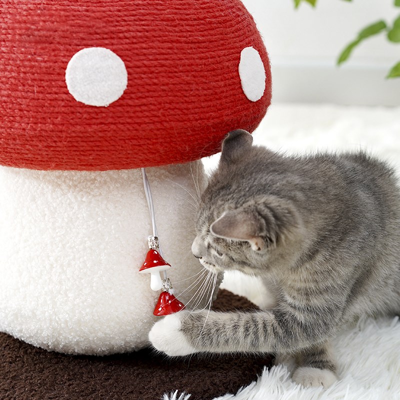 猫爬架 剑麻绳猫抓板 不掉屑磨爪神器立式小型猫架家用猫咪玩具