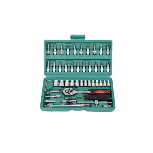 32件套套筒组套套筒扳手火花塞工具组合套装汽修车用工具箱