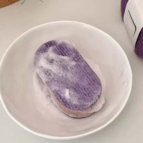 加厚高密度彩色洗碗海绵刷厨房布不沾油刷锅百洁布洗碗神器三片装