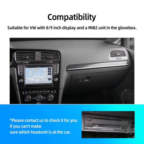 适用于大众GoIf7无线Carplay模块AndroidAutoMIB系统解码器