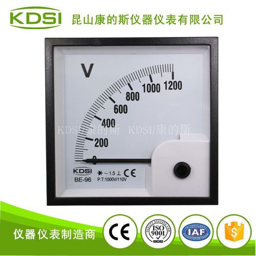 KDSI厂家供应 方形电流测量仪表BE-96 AC1200V 1000/110V整流式