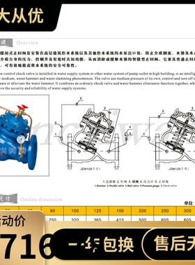 埃美柯缓闭式止回阀HH741X-16Q 9930X铸铁法兰单向止回阀