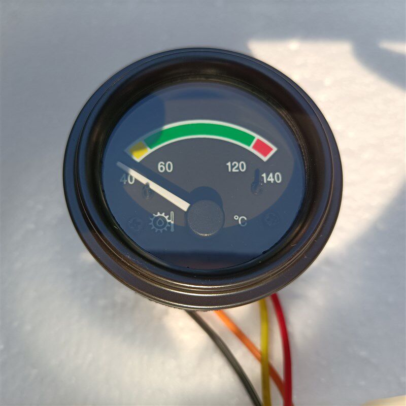 山东电感油温表12v24v改装工程车货车汽车用指针油缸油温度圆形表