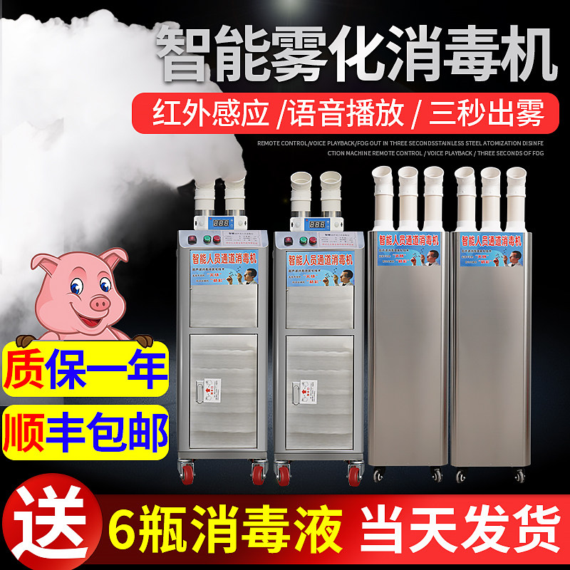 养殖场消毒机智能人员消毒通道猪场用快递用雾化喷雾器消毒设备
