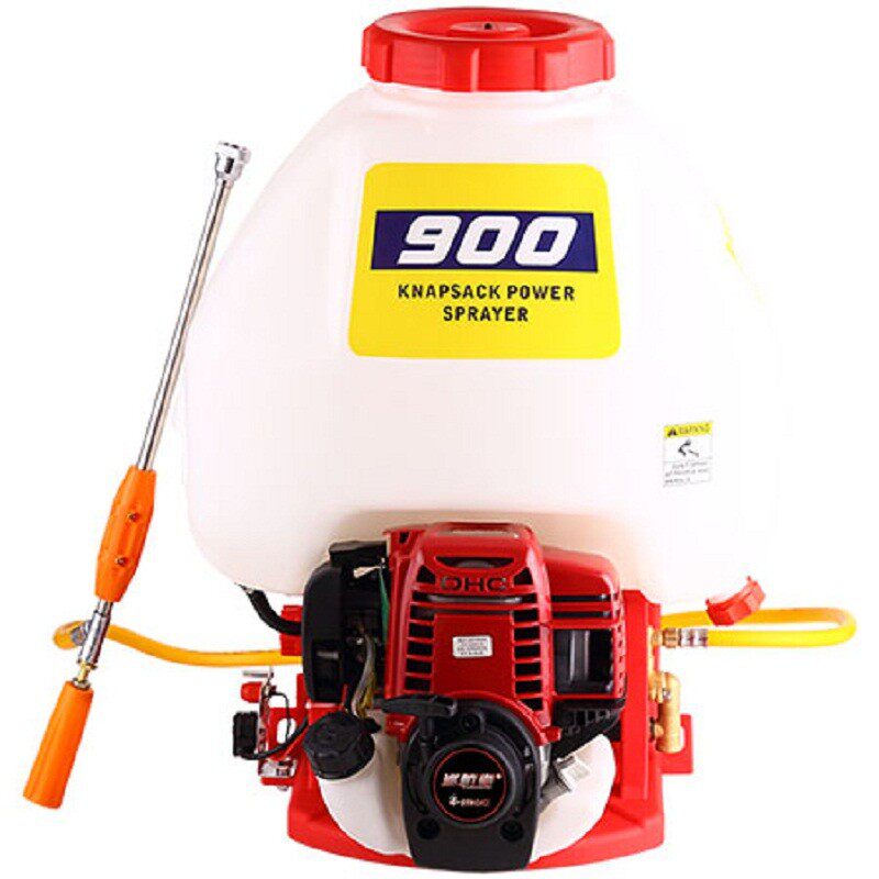 汽油机喷雾器四冲程铜泵头30L900型果树农用高压打药机