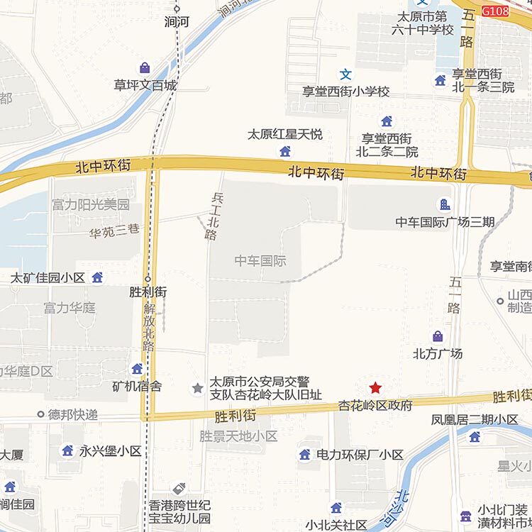 2025新款太原市城区地图办公室挂图高清防水墙壁装饰实物推荐定制
