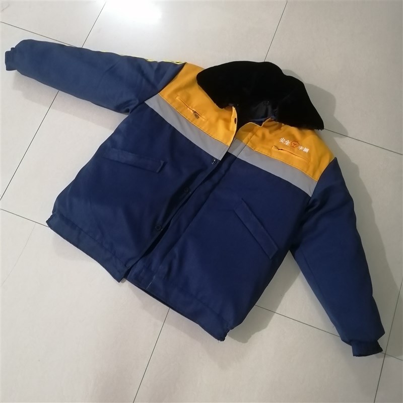 索腾铁路棉服 轨道工人保暖棉衣暖心暖身带反光条棉袄醒目安全