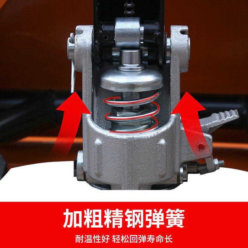 叉车手动液压车人力搬运车2吨油压托盘地牛装卸手拉推拖车