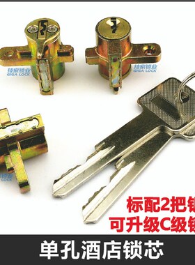 单孔酒店锁芯 宾馆电子门锁异形锁头智能锁锁芯公寓锁芯 技家锁业