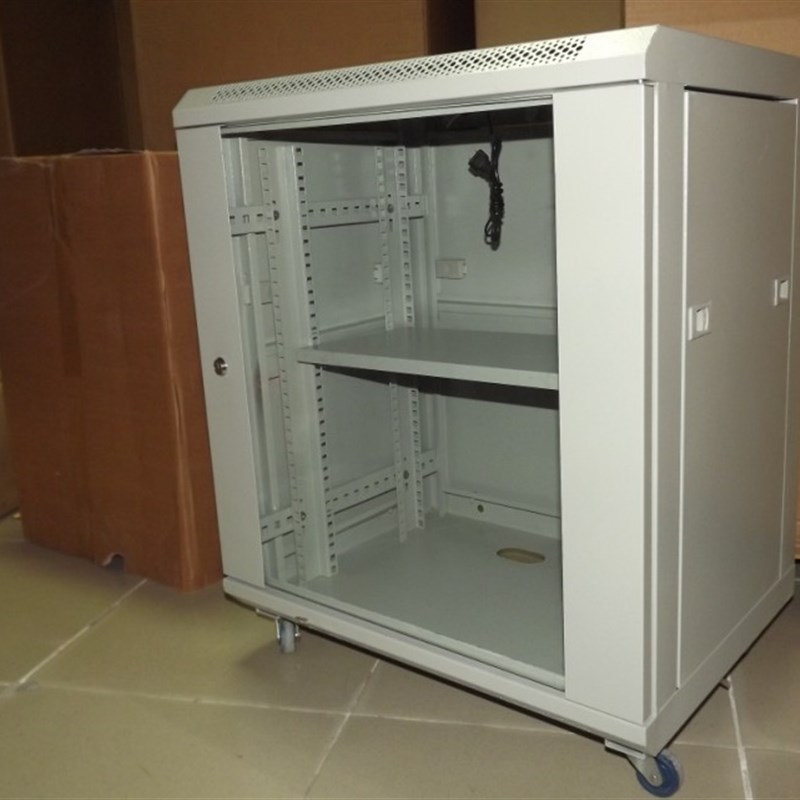 豪华型12u机柜 四门可开挂墙式落地机柜 网络机柜600高550宽400深