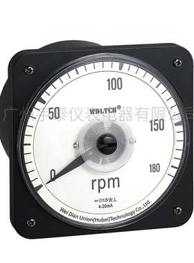 63C3 180rpm 指针式船用电压表转速表 4-20mA 广角度