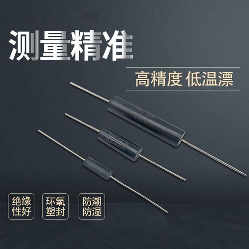 EE1/2高精密电阻2W100R1K10K1M0.1% 25PPM低温漂标准采样取样电阻