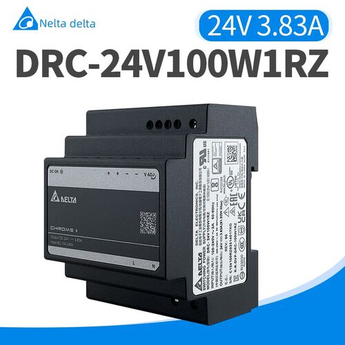 DRC-24V100W1RZ台达导轨电源24V3.83A全新原装91.92W台达开关电源