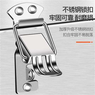 储物箱不锈钢工具箱大号304y加厚型多用途空带轮子摩托车盒子铁