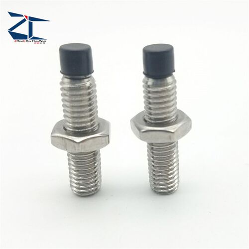 直杆型 带聚氨酯止动螺栓 内六角孔型 缓冲止动螺丝USUS12-30