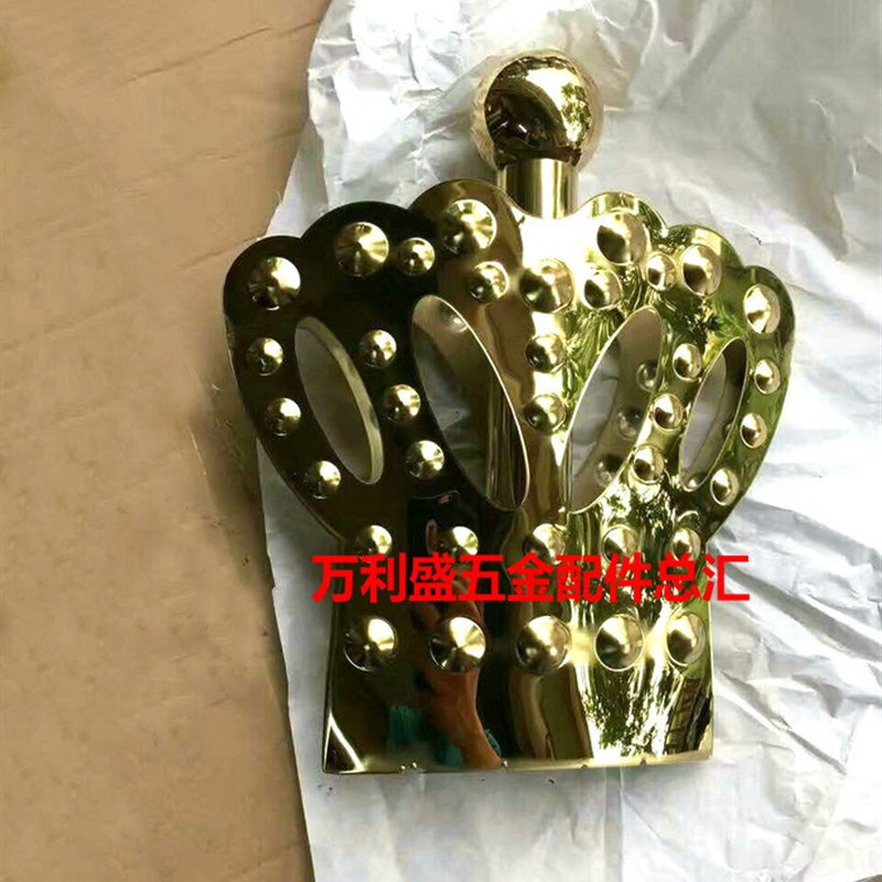 304欧式高档皇冠头 不锈钢装饰配件泰耐花 防盗网门窗花装饰配件
