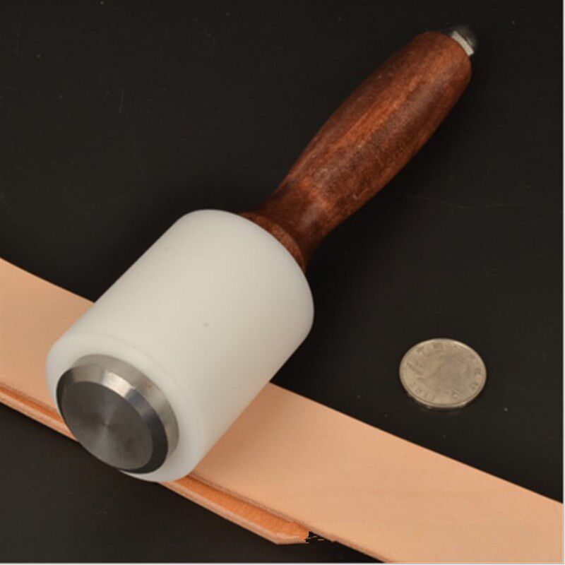尼龙皮雕锤重锤圆头木柄T形锤手工皮具DIY打斩专用打孔工具锤子