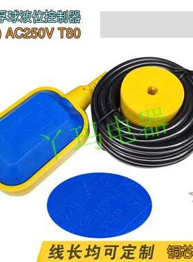 FLOAT SWITCH 浮球液位控制器 16(8) AC250V T80 外贸 中性