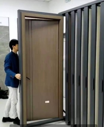 木门翻页展示架 门套抽拉室内门房门样品门瓷砖展架 落地式推拉架
