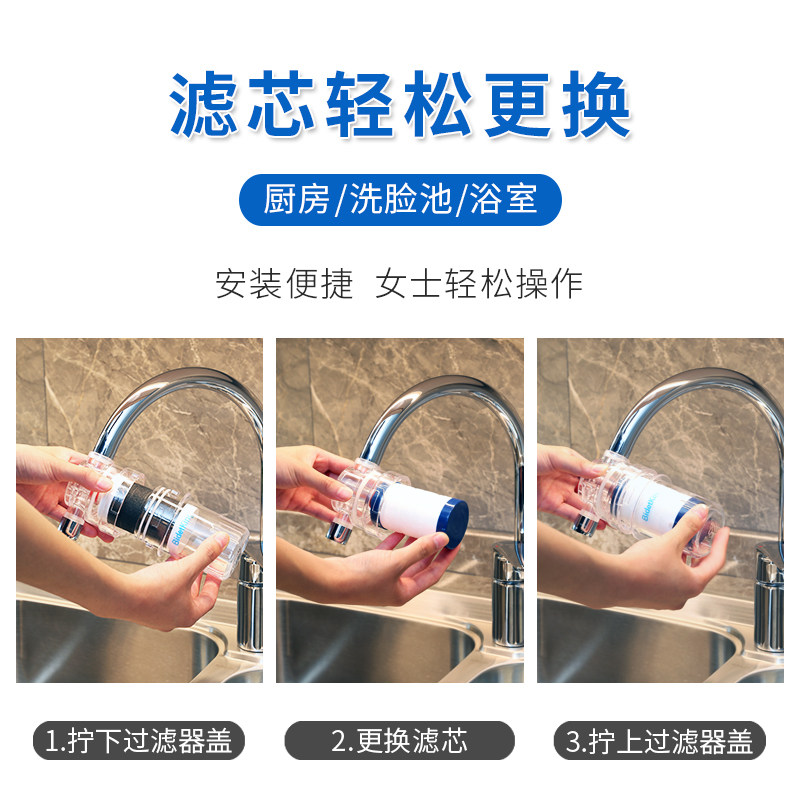 前置过滤器净水滤芯PP棉活性炭阻垢除氯软水家用净水器替换滤芯