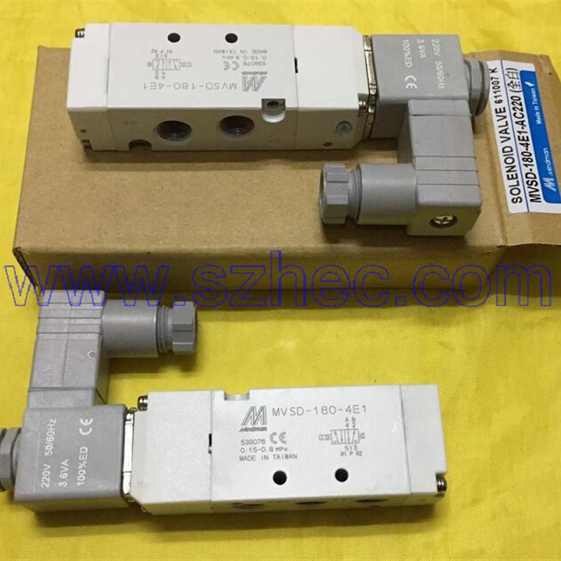 现货 台湾金器 MINDMAN 电磁阀 端子式 MVSD-180-4E1-AC220V