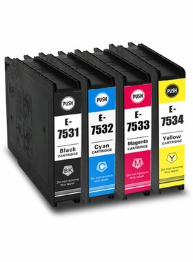 适用爱普生T753墨盒 适用WF6093 6593 8093 8593打印机T7531墨盒