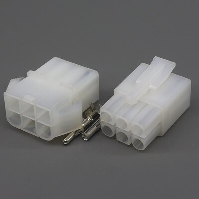 6P电线连接器L6.2接插件接线端子线束大田宫插簧塑壳公母对接头