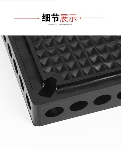 高压洗车360度悬臂减震垫 黑色橡胶块长方块工业机械设备缓冲胶垫