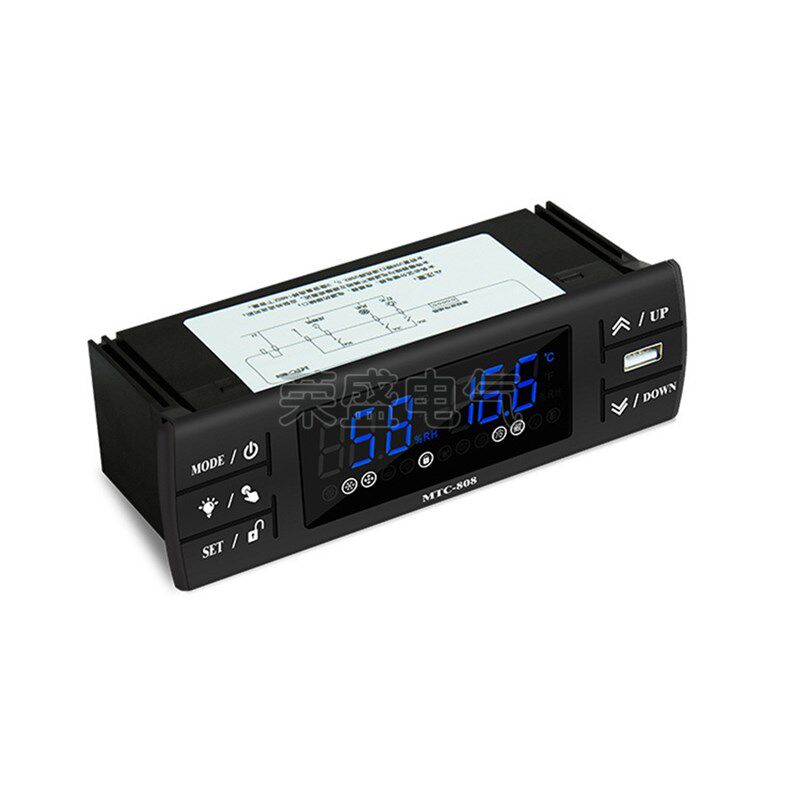 温控器MTC-808智能数显温度控制器冰柜冷柜冰箱风冷电子温控仪